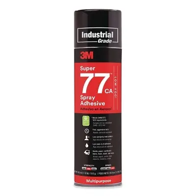 SK0371583-US20260702-105043-0 3M 7100014109 Super 77 CA Multi-Purpose Spray Adhesive 18 oz Clear - Image 1