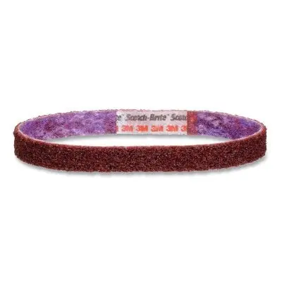 3M 7000121127 DF-BL Sanding Belts 1/2 in W 12 in L Medium Maroon