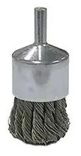 Weiler 36289 Stainless Steel Cup Brush Shank Attachment 1 in Diameter 0.014 in Bristle Diameter