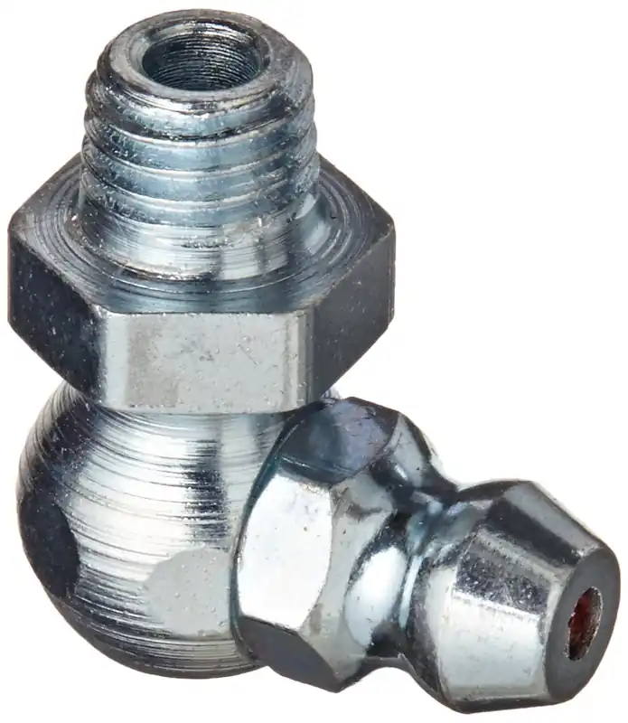 SK0371939-US20260702-105043-0 Alemite 1911-B1 Loose Fitting 90 Degree Angle 3/8 Hex 3/4 OAL 1/4 Male Taper - Image 1