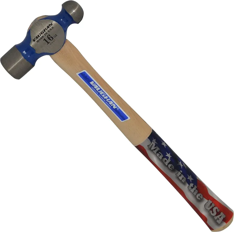 SK0372403-US20260702-105043-0 Vaughan TC016 16-Ounce Commercial Ball Pein Hammer, White - Image 1