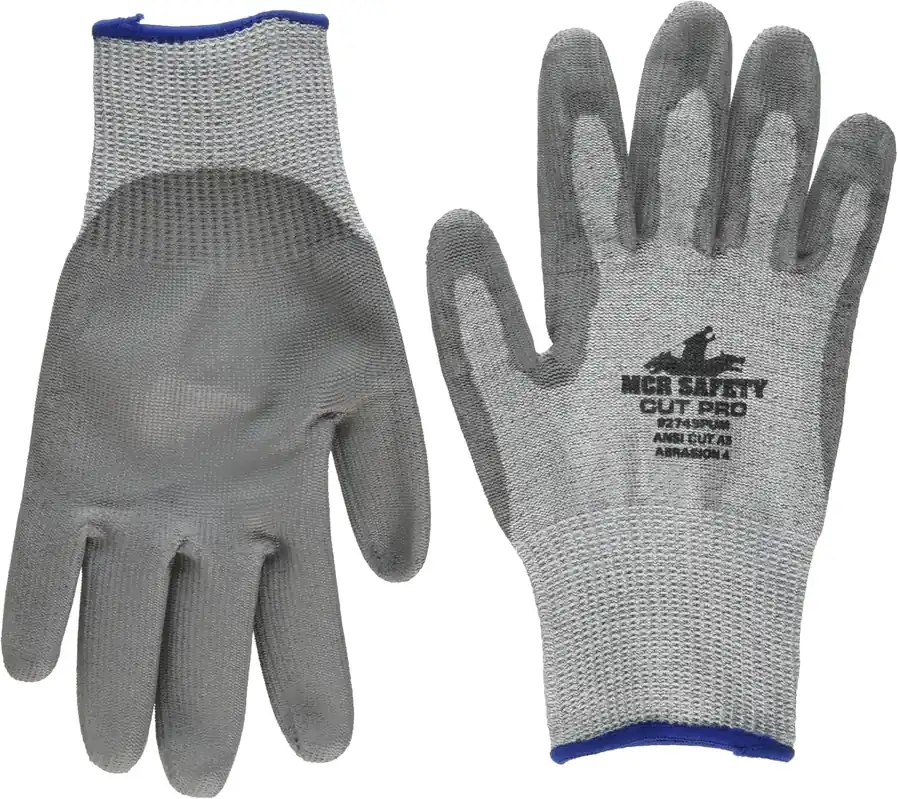 MCR Safety 92743PUM Cut Pro Gloves Medium Polyurethane Palm and Fingers