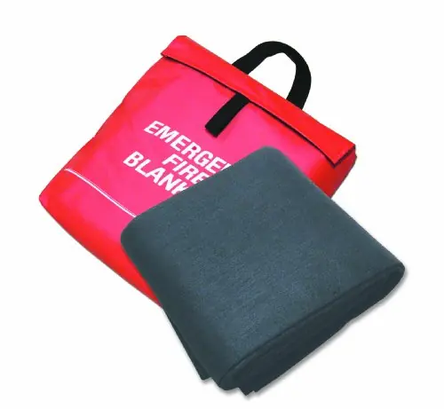 SK0372774-US20260702-105043-0 Sellstrom S97453 High Temperature Resistant Carbon Fiber Felt Emergency Fire Blanket 6 x 5 Black - Image 1