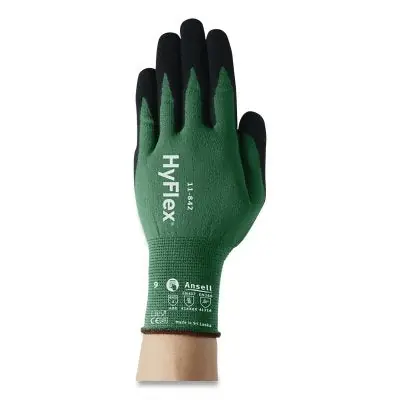Ansell 11842120 11-842 Multi-Purpose Gloves 12 Green/Black