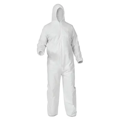 Kimberly-Clark Professional 38939 KleenGuard A35 Economy Liquid & Particle Protection Coveralls, White, XL