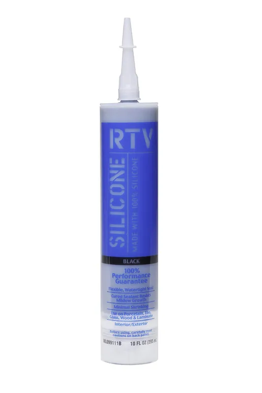 White Lightning WL099111B Contractor RTV Silicone Sealant 10 oz Cartridge Black