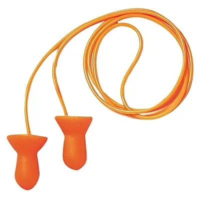 Honeywell Howard Leight QD30 Quiet Reusable Earplugs Foam Orange Corded Poly Bag