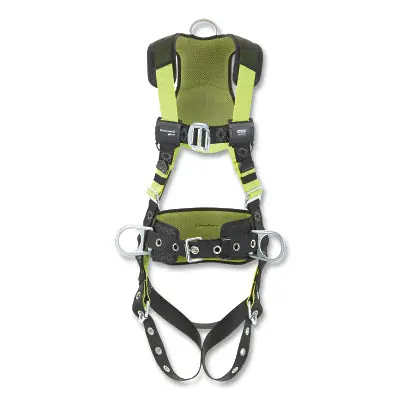 Honeywell H5CC221123 H500 Construction Comfort Full Body Harness Back/Front/Side D-Rings XXL QC Chest/Leg Buckles