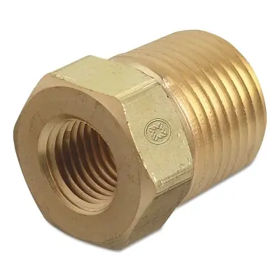 Western Enterprises BB-4-6HP Pipe Thread Bushings 3000 PSIG Brass 1/4 in NPT 3/8 in NPT