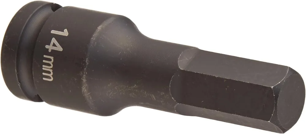 SK0373478-US20260702-105043-0 Grey Pneumatic 2914M 1/2 Drive x 14mm Hex Driver Socket 1 Count Pack of 1 - Image 1