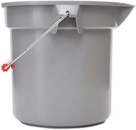 SK0373522-US20260702-105043-0 Rubbermaid Commercial FG261400GRAY Brute Round Bucket 14 Qt Gray - Image 1