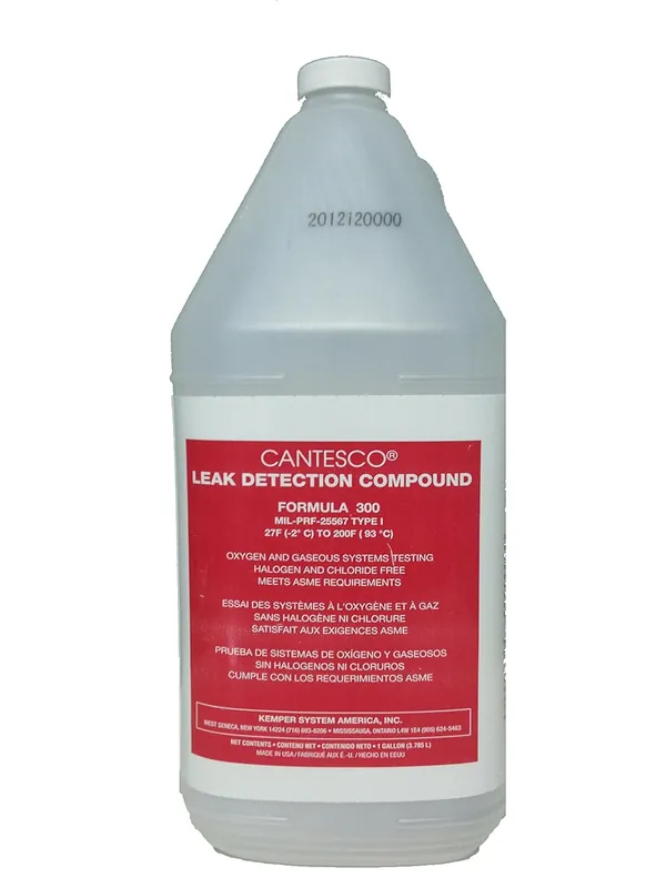 CANTESCO 300-1G Oxygen Compatible Leak Detection Compound Formula 300 Regular Temperature Type I 27 Degrees F to 200 Degrees F 1 gal Jug