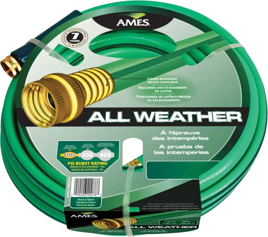 Ames 4007800A All-Weather Garden Hose 5/8-Inch x 50 Foot