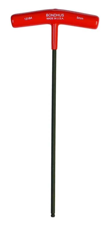 Bondhus 13164 Balldriver T-Handle Hex Keys 5 mm 9.7 in Long