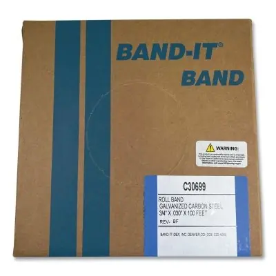 Band-It C30699 Bands 3/4 in 100 ft Galvanized Carbon Steel