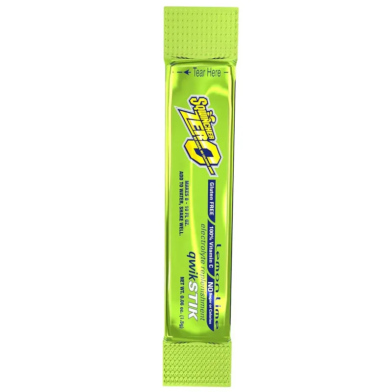 Sqwincher 159060205 Qwik Stik ZERO Sugar 0.06 oz Pack Lemon-Lime