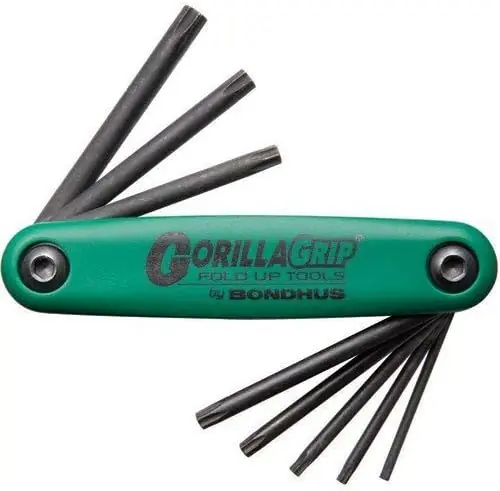 Bondhus 12634 8-Piece Torx T9-T40