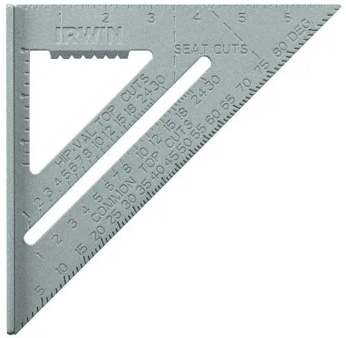 Irwin 1794464 Aluminum Rafter Square 7 Inch