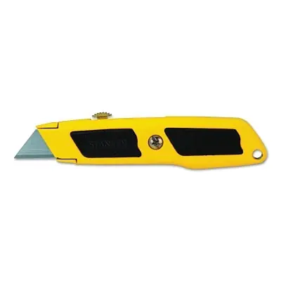 Stanley 10-779 Dynagrip Retractable Utility Knife 8-1/2 inches Carbon Steel Yellow/Black