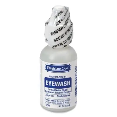 First Aid Only K708 Eyewash Bottle Screw Cap 1 oz