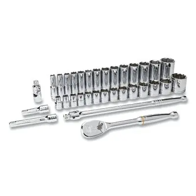 SK0374230-US20260702-105043-0 gearwrench 80715 standard & deep sae mechanics tool set 1/2 in 6 point standard/deep sae - Image 1