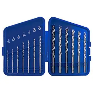 Irwin 63137ZR Cobalt High Speed Steel Drill Bit Set, 1/16 in - 1/2 in Cut Dia., 15 Piece