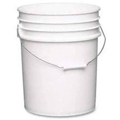 Freund 1141T05 Plastic Pails 5 gal White Includes EZ Lid
