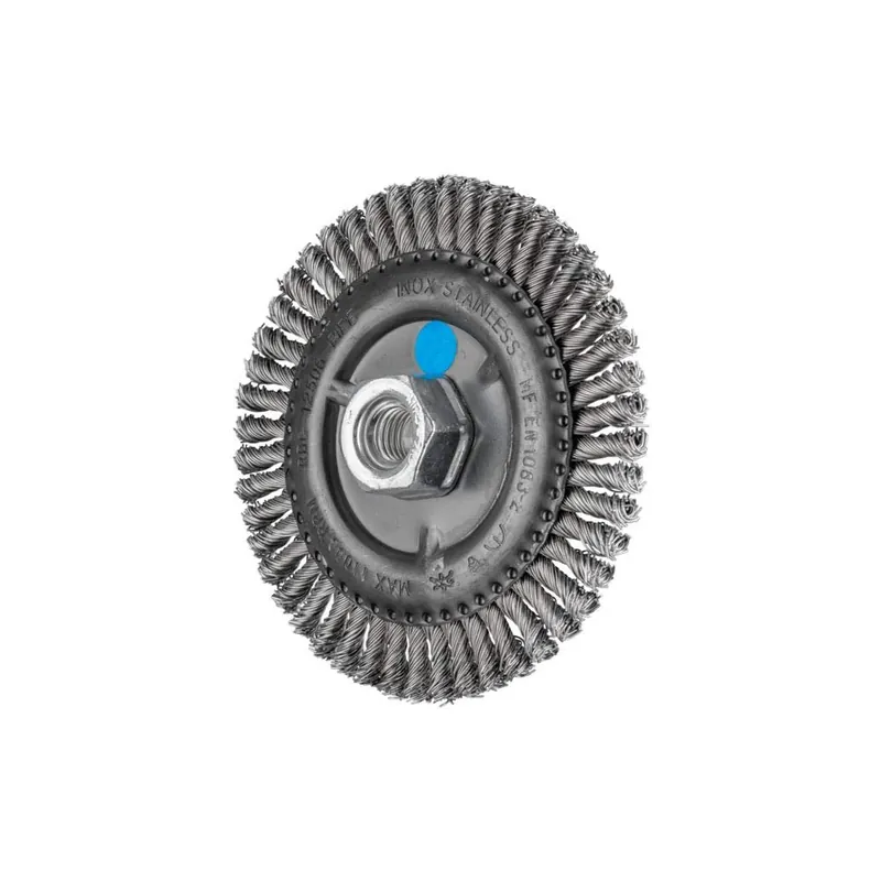 Pferd 82608 4-7/8 Stringer Bead Knot Wheel .020 SS Wire 5/8-11 48 Knots