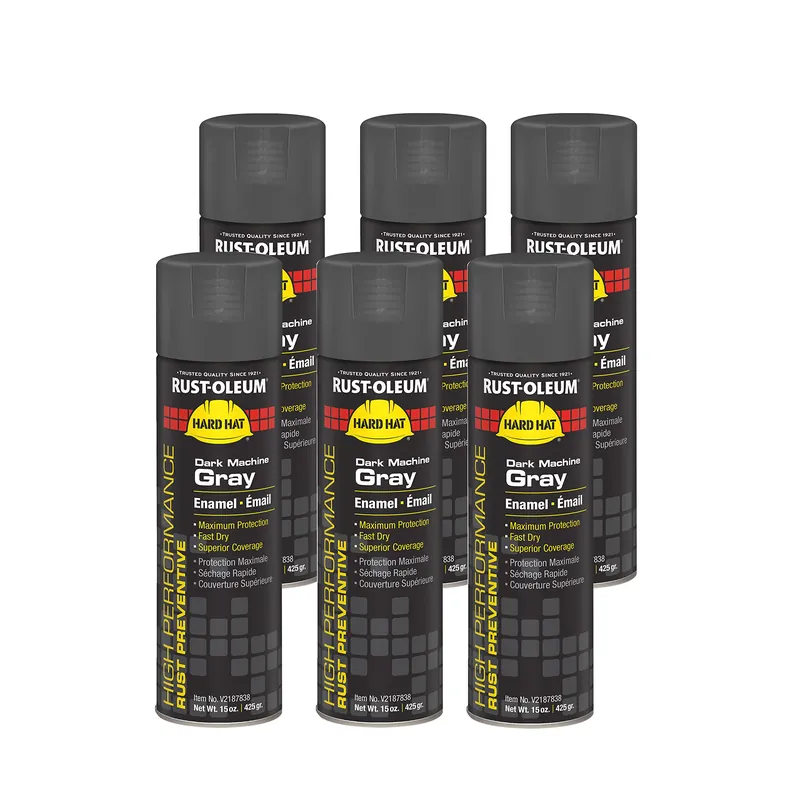 SK0374582-US20260702-105043-0 Rust-Oleum V2187838 High Performance V2100 System Rust Preventative Enamel Spray Paint Dark Machine Gray 15 oz - Image 1