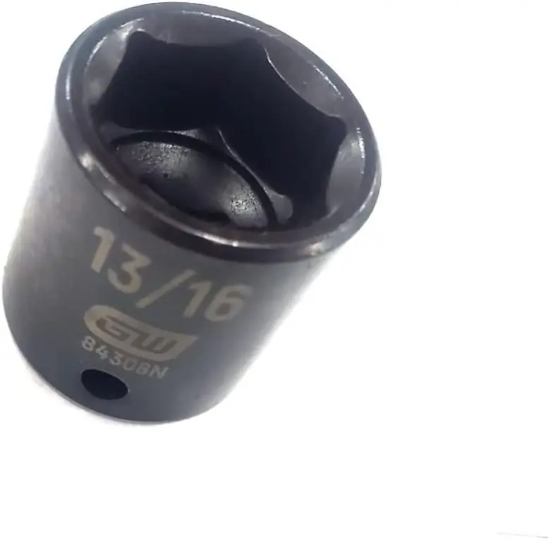 GearWrench 84308N 3/8 Drive Standard Impact SAE Socket 13/16 6 Point