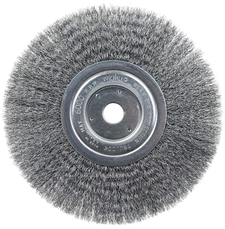 Weiler 1148 Narrow Face Crimped Wire Wheel 6000 RPM 8 Inch Pack of 2