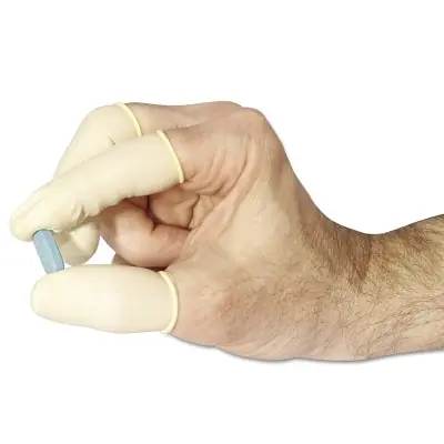 SK0374785-US20260702-105043-0 Honeywell North 115LNR/S Nitrile Anti-Static Finger Cots Small White - Image 1