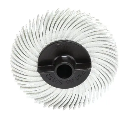 3M 7100138294 Radial Bristle Disc 2 in x 3/8 in 120 Grit 30,000 rpm White
