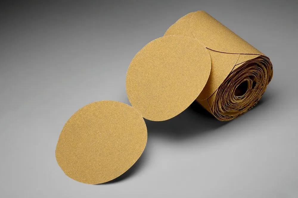 SK0374843-US20260702-105043-0 3M 7000028124 Stikit Gold Paper Disc Roll Aluminum Oxide 5 Inches P80 Grit - Image 1