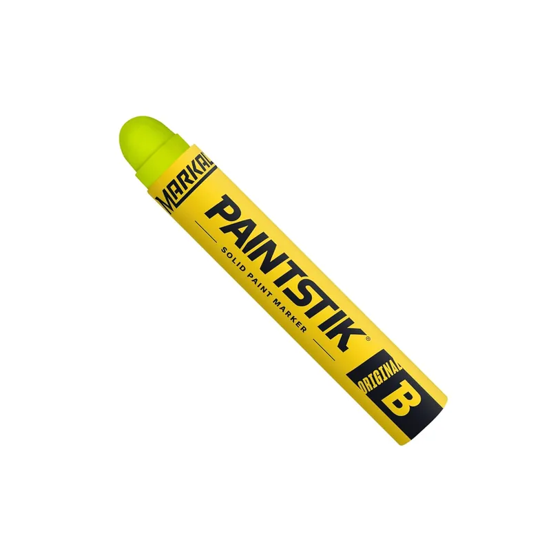 Markal 82831 F Paintstik-Rough Surfaces Solid Paint Marker Fluorescent Yellow Pack of 12