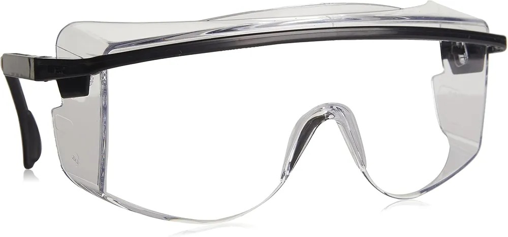 Honeywell Uvex S2500C Astrospec OTG 3001 Safety Eyewear Black Frame Clear UV Extreme Anti-Fog Lens