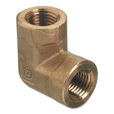 Western Enterprises BEL-4HP Pipe Thread Elbow 3000 psig Brass 1/4 in x 1/4 in 90 Degree Female to Female NPT