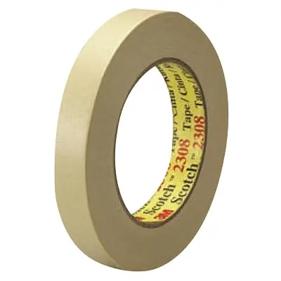 3M 7000148381 2308 Masking Tape 1.88 Inches x 60.14 Yards Tan