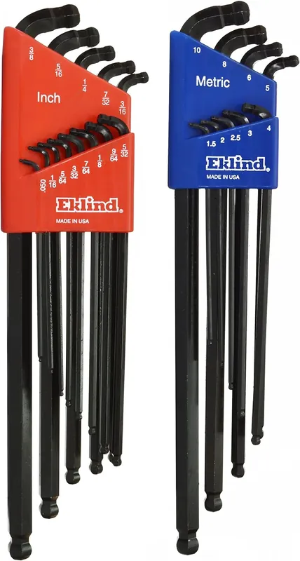 Eklind Tool 17222 Double-Ball-Hex L-Key Combo Extra Long Inch/MM Pack of 1