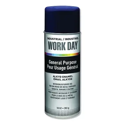 Krylon A04403007 Industrial Work Day Enamel Paint 10 oz Aerosol Can Blue