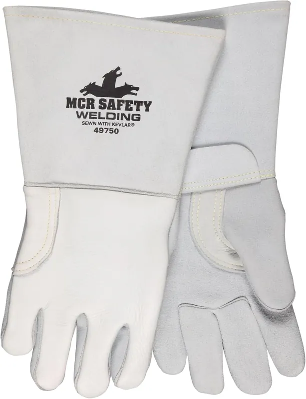 MCR Safety 49750M Welding Gloves, Heat Resistant, Kevlar Stitching, Medium