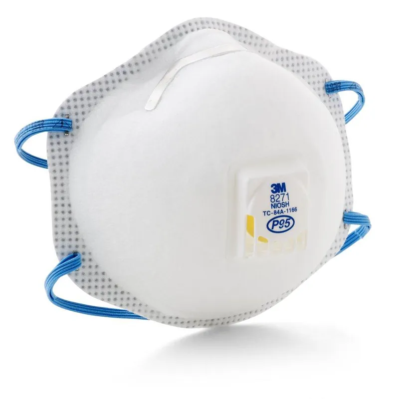 3M 7000002047 P95 Particulate Respirator, Half Facepiece, Oil/Non-Oil Particles, White