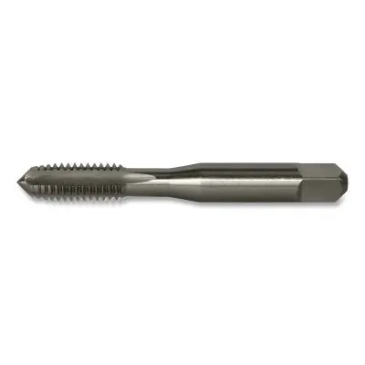 Greenfield Threading 305826 Bright Plug Straight Flute Hand Tap 4 Flutes 3/8-24 UNF
