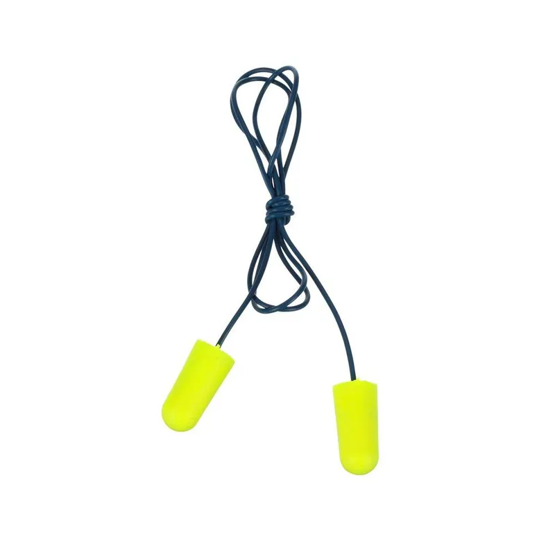 3M 7000029952 E-A-Rsoft Metal Detectable Corded Earplug Yellow and Blue