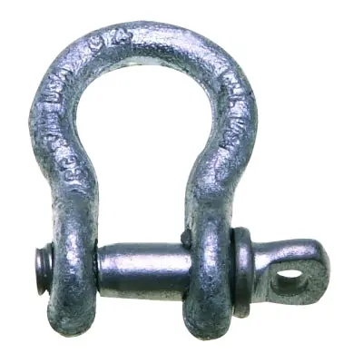 Campbell 5410505 5/16 Anchor Shackle Screw Pin Forged Carbon Steel Painted Blue