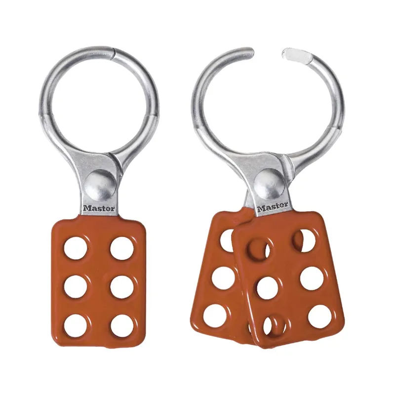 Master Lock 417 Aluminum Lockout Hasp Red 6 Padlocks 1-1/2 in Jaw