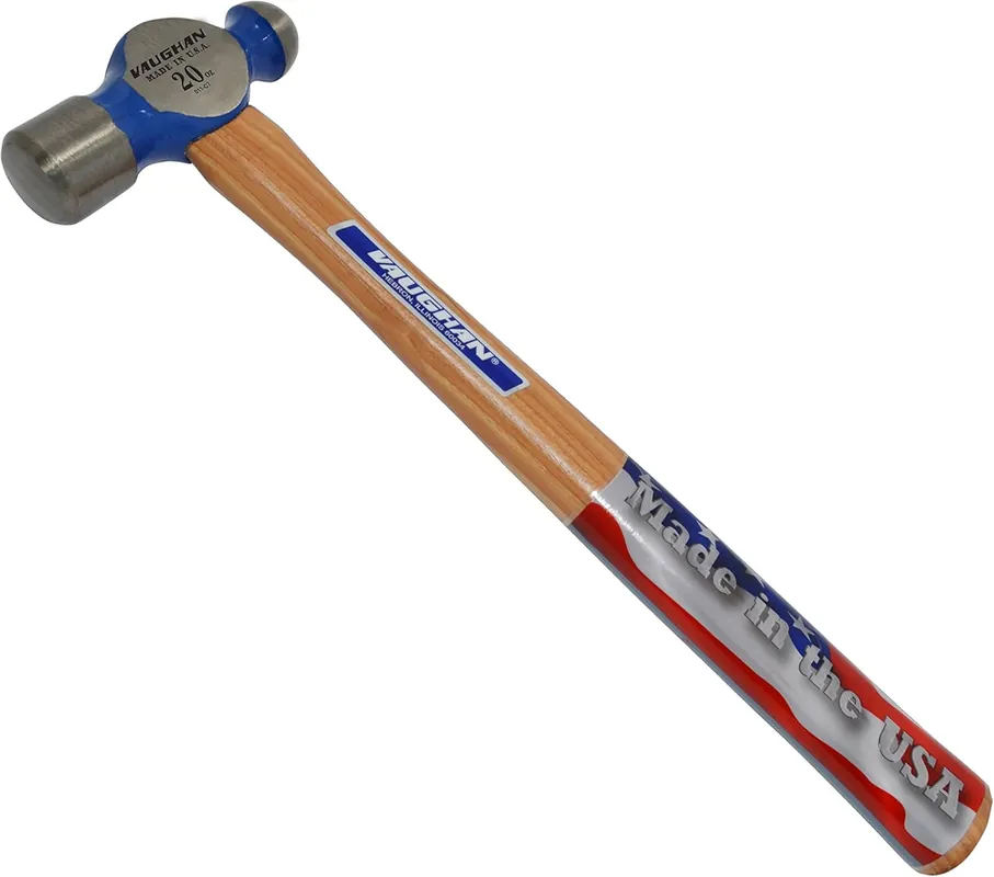 Vaughan TC120 20-Ounce Commercial Ball Pein Hammer Hickory Handle 15 Inches