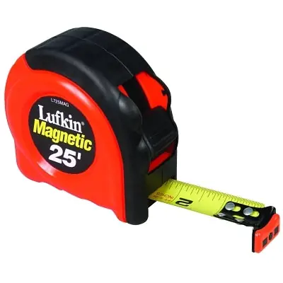 Crescent Lufkin L725MAG 700 Series Power Tape 25 ft x 1 in SAE Single Sided Orange