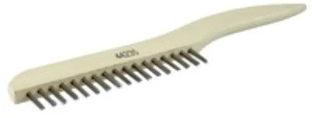 SK0376517-US20260702-105043-0 Weiler 44235 Hand Wire Scratch Brush 012 Stainless Steel Fill Shoe Handle 1 x 17 Rows Pack of 12 - Image 1