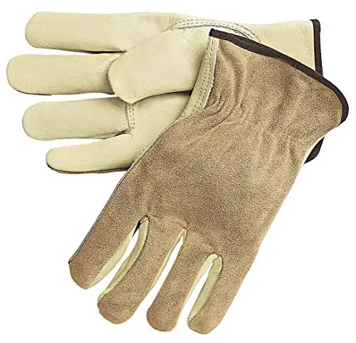 SK0376621-US20260702-105043-0 MCR Safety 3205M Keystone Thumb, Medium, Leather Work Gloves - Image 1